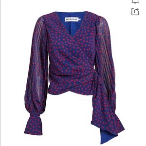 Self portrait Wrap Top Blouse